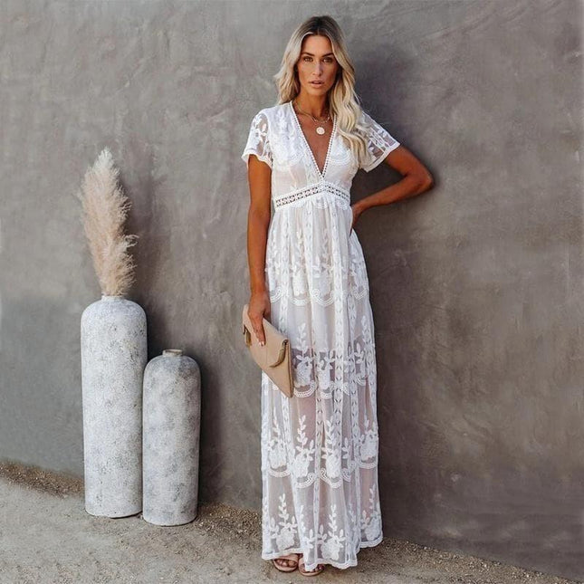 Adelinde - Ibiza Maxikleid aus Spitze