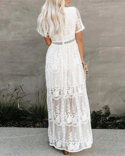 Adelinde - Ibiza Maxikleid aus Spitze