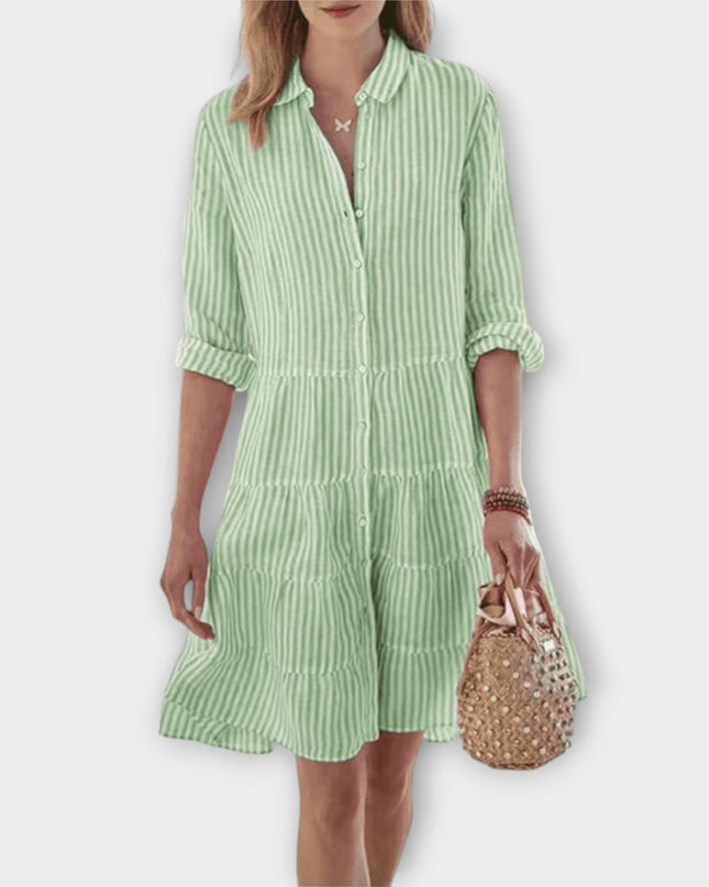 Anneliese - Luftiges Gestreiftes Kleid