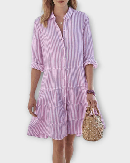 Anneliese - Luftiges Gestreiftes Kleid