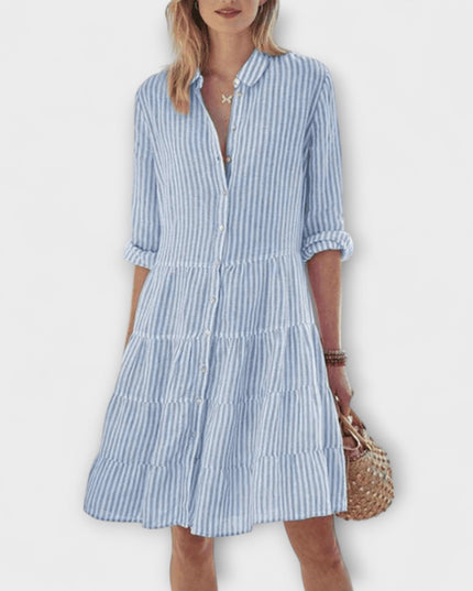 Anneliese - Luftiges Gestreiftes Kleid