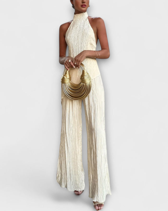 Pilarica - Elegantes plissiertes asymmetrisches Set