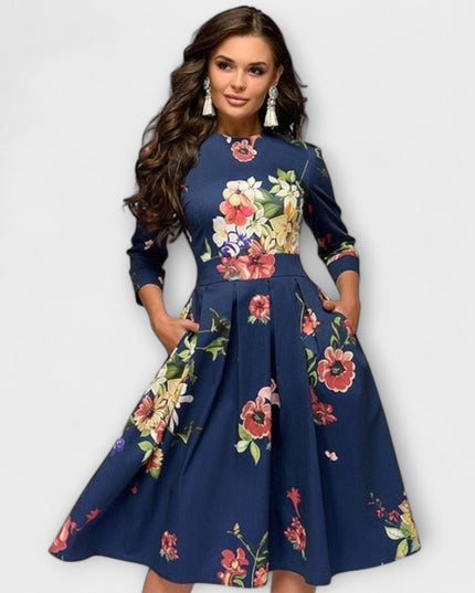 Xenia - Elegantes knielanges Kleid