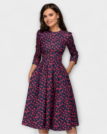 Xenia - Elegantes knielanges Kleid