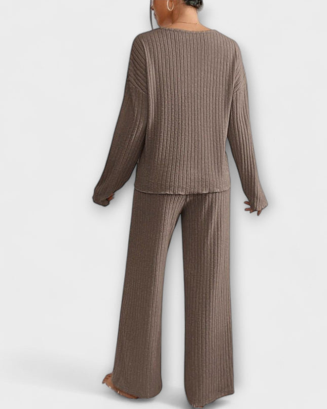 Vanessa - Geripptes Loungset