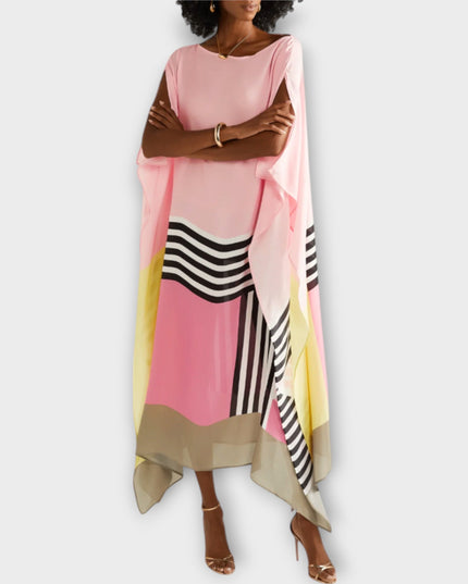 Anke - Locker geschnittener geometrischer Kaftan