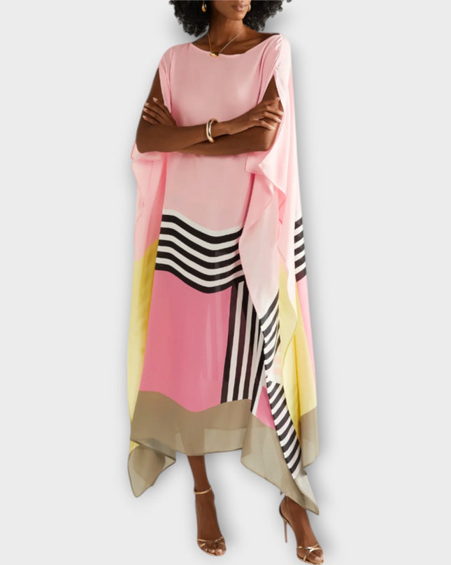 Anke - Locker geschnittener geometrischer Kaftan