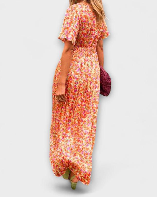 Valentina - Klassisches V-Ausschnitt Kleid