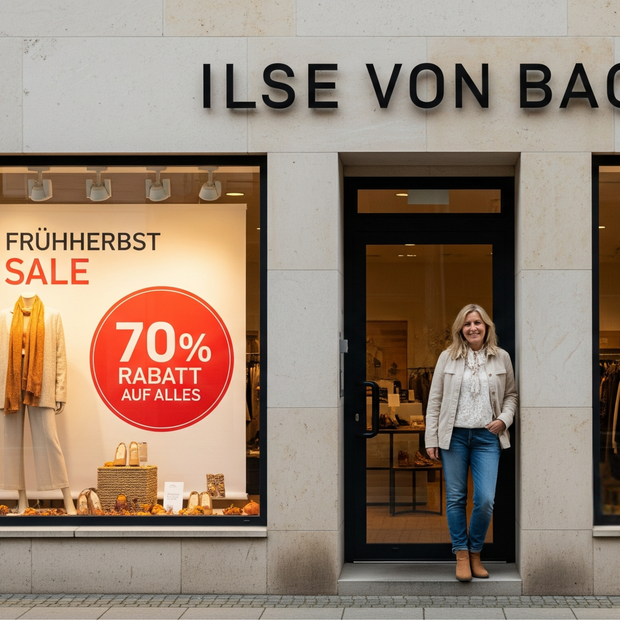 <h2>Frühherbst-Sale<br/><span style="text-decoration:underline">bis zu 70% Rabatt.</span></h2>