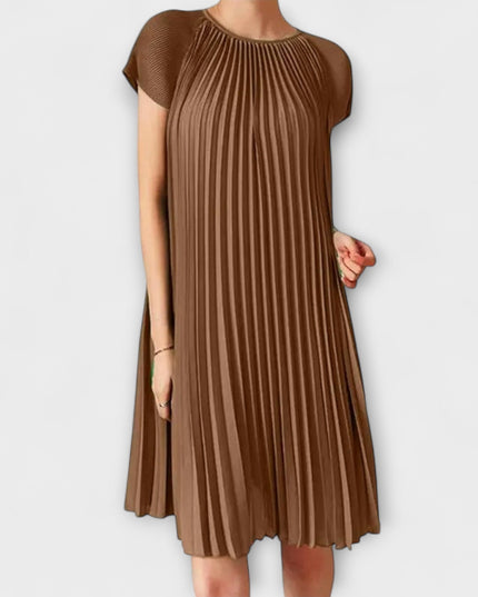 Berta - Elegantes Plisseekleid