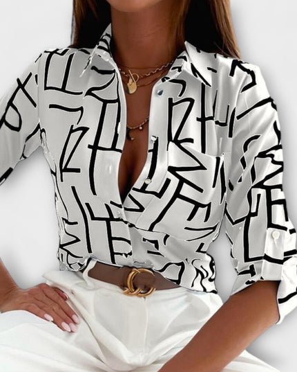 Bluse mit klassischem Kragen