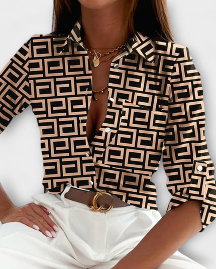 Bluse mit klassischem Kragen